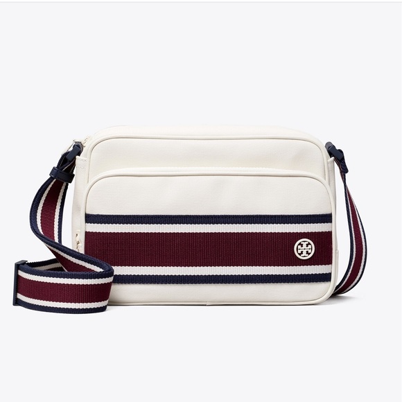 TORY BURCH CANVAS STRIPE CARGO CROSS-BODY - Picture 14 of 14
